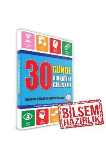 Yükselen Zeka Yayınları 8+ Yaş 30 Günde Dikkatini Geliştir Kitabı Bilsem Hazırlık - Yükselen Zeka Yayınları