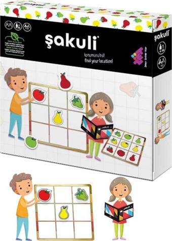 Tüzder Şakuli (Meyvelerle Sudoku) Zeka Ve Akıl Oyunu 3+ Yaş 1+ Oyuncu