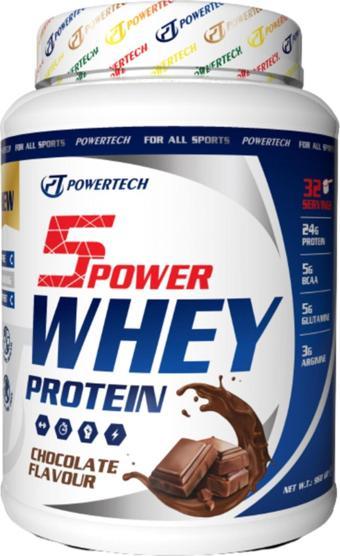 POWERTECH 5power Whey Protein 960 gr Çikolata Aromalı Protein Tozu