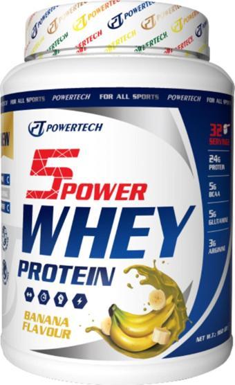 POWERTECH 5power Whey Protein 960 gr Muz Aromalı Protein Tozu