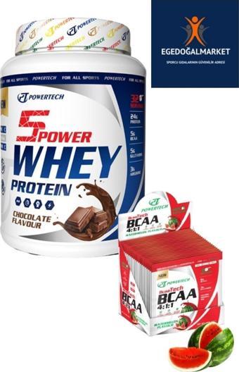 POWERTECH 5power Whey Protein Tozu 32 Servis Çikolata - Bcaa 20 Saşe Karpuz