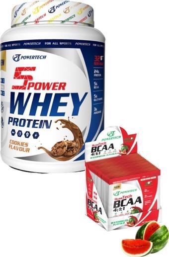 POWERTECH 5power Whey Protein Tozu 32 Servis Kurabiye - Bcaa 20 Saşe Karpuz