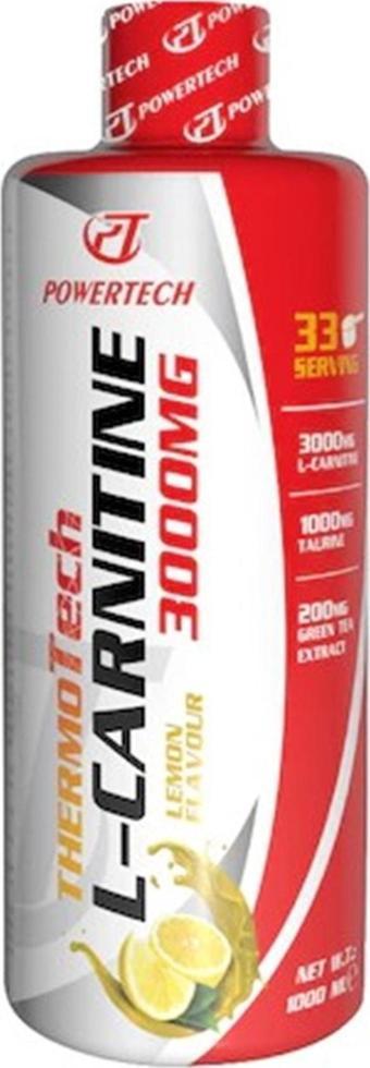 POWERTECH Termotech L-carnitin 3000 Mg 1000 ml Limon