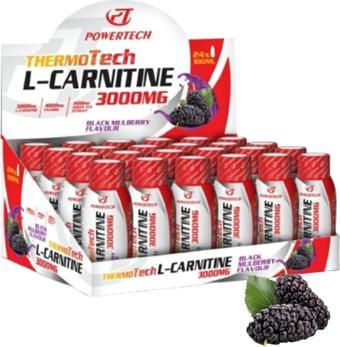 POWERTECH Thermotech L Carnitine 3000 Mg 24 Shot Karadut Aromalı