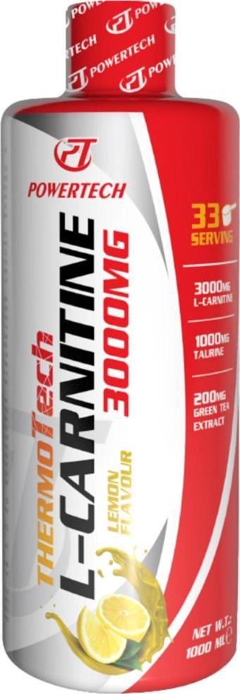 POWERTECH Thermotech L-carnitine 1000 ml Limon Aromalı L-carnitin