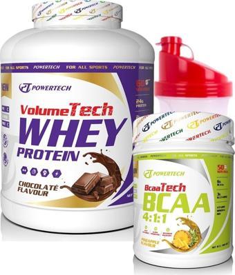 POWERTECH Volumetech Whey Protein Tozu 2400 Gr Çikolata - Bcaa 500 Gr Ananas Aromalı