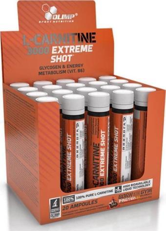 Olimp L-carnitine 3000 Shot Kiraz Aromalı 20 Ampül