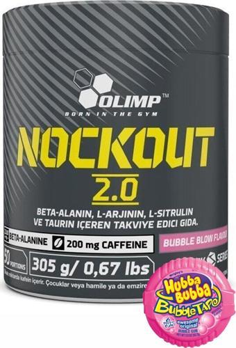 Olimp Nockout 2.0 Sakız Aromalı 305 Gr Arjinin Taurin Kafein Beta Alanin Karabiber Ekstresi