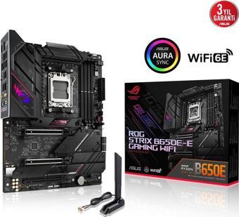 Asus ROG Strix B650E-E Gaming WIFI AMD B650 6400 MHz (OC) DDR5 Soket AM5 ATX Anakart