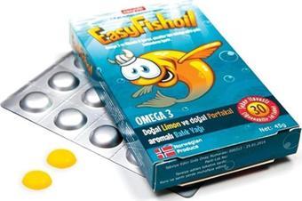 Easyfish Oil Omega 3 30 Tablet Limon Ve Portakal
