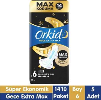 Orkid Ultra Gece Extra Max Ped 14x5 70 Adet