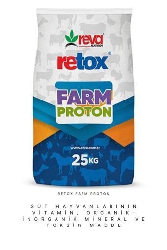 Retox Farm Proton Vitamin-Organik ve İnorganik Mineral Hayvan Yem Katkı 25 Kg