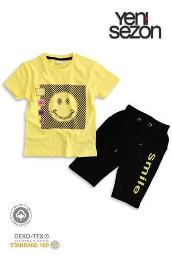 Triliya Pamuklu Unisex Çocuk Kapri Takımı (Cepli & Kordonlu, 3-12 Yaş)