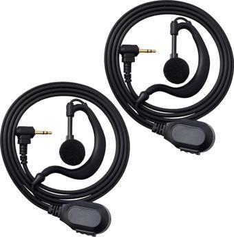 TLKR Talkabout T62, T80, XT180, T82 ile Uyumlu Mikrofonlu 2.5 mm Walkie Talkie Kulaklık