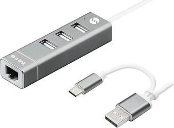 ONTECH - S-lınk Swapp Sw-u222 10/100mbps Type-c Usb 2.0 Usb Ethernet Adaptör