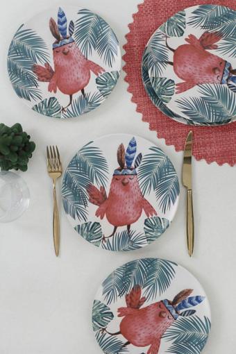 Keramika Keraart Owl Pasta Tabağı 21 Cm 6 Adet - 17718