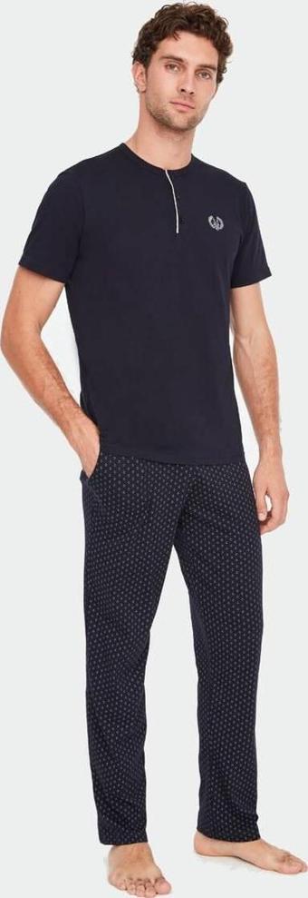 Mod Collection Erkek 3 Lü Pijama Takımı Lacivert
