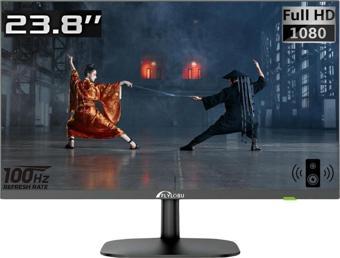 24F10 23.8" INCH FHD 100HZ Monitör 1920*1080 Hoparlörlü Gaming Oyuncu Monitör  VA PANEL - ÇERÇEVESİZ EKRAN- 2YIL GARANTİ