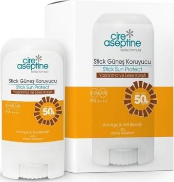 Cire Aseptine Stick Güneş Koruyucu - Yaşlanma ve Leke Karşıtı 50SPF 17Gr