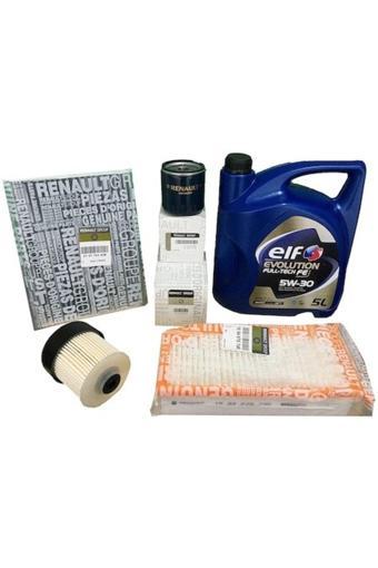 Oem Dacıa-Dokker-15-Dcı-Yag-Bakım-Fıltre-Setı-Elf-Fulltech-5W30