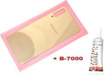 Tkgz Samsung Galaxy A7 A750 Arka Pil Batarya Kapağı (CAM+B-7000) GOLD