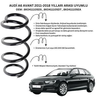 Standart Yay ST102003F - 2011-2018 Audi A6 Avant Ön Helezon Yay Takımı (2 Adet)