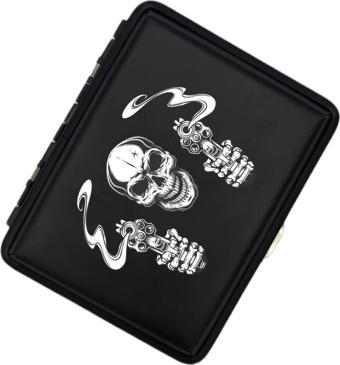 Sedef Silver Kurukafa Figürlü Mat Metal Tabaka