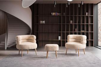 Barella Home Living Barel Özel Tasarım Çay Seti Koltuk Takımı,Berjer Ve Puf (Ofis Balkon Cafe Bahçe Salon Mobilyası) (3)