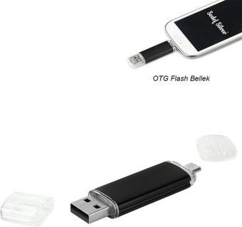 Sedef Silver Otg Flash Bellek, Micro Usb Flash Bellek, Mini Usb Bellek 32 Gb