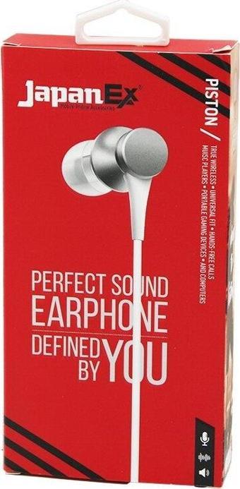 JAPANEX  PISTON   KULAK İÇİ   MİKROFONLU  STEREO KULAKLIK KABLOLU= 1.1MT  AUX GİRİŞ (5060)