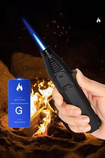 Sedef Silver Profesyonel El Tipi Jet Gazlı Rüzgar, Mutfak Çakmağı - Torch Pürmüz Çakmak 101