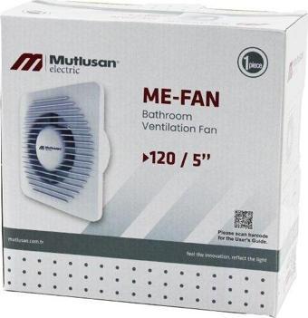 MUTLUSAN-001 211 000 120 00 00 ME-FAN 120/5" BANYO TUVALET HAVALANDIRMA ASPİRATÖRÜ 15W 1900RPM 120M3/H (5060)