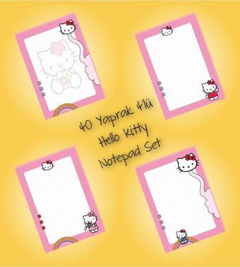 Hello Kitty Not Defterleri | Notepad | Bloknot | A5 (14x20cm) 40 Sayfa Not Defteri