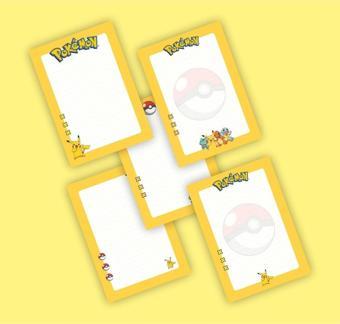 Pokemon Not Defterleri | Notepad | Bloknot | A5 (14X20CM) 40 Sayfa Not Defteri 5 Adet