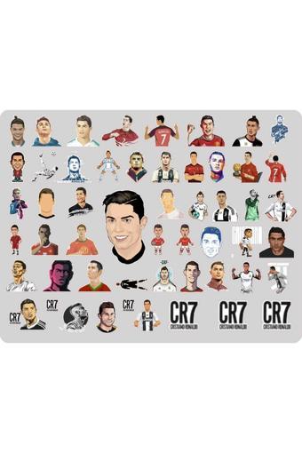 Ronaldo Cr7 Sticker Etiket 2 Sayfa 106 Adet Etiket