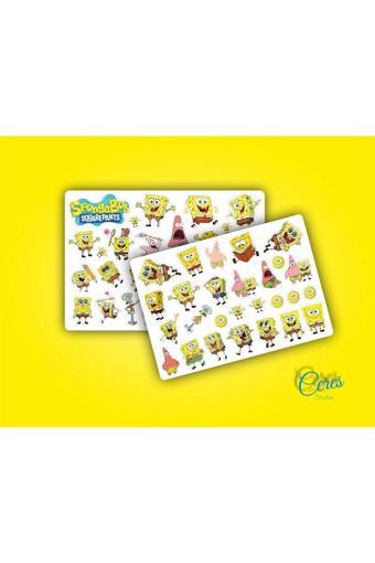 Sponge Bob Sünger Bob Sticker Etiket 2 Sayfa 36 Adet Etiket