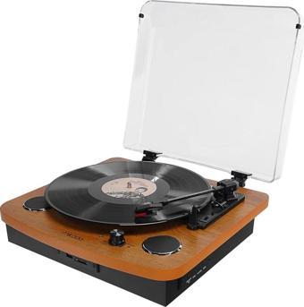 Mıkado Mn-p235, Nostalgia, Voyager, 6w, Masaüstü, Ahşap, Plak Çalar, Bluetooth, Pikap, Müzik Kutusu