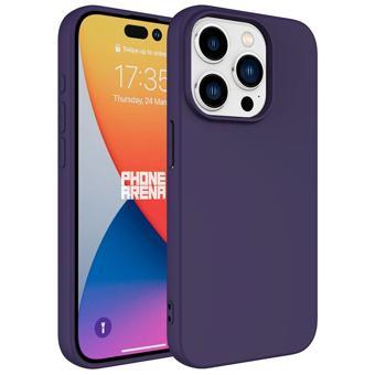 Apple iPhone 15 Pro Max Kılıf Mara Lansman Silikon Mat Soft İçi Kadife