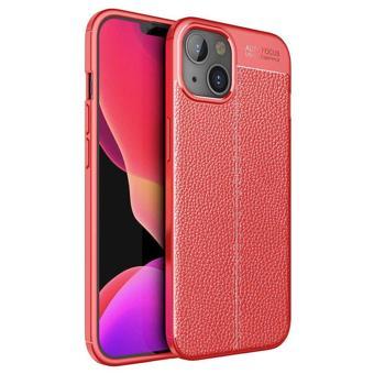 Apple iPhone 13 Kılıf Niss Silikon Deri GörünümlüNano Glass