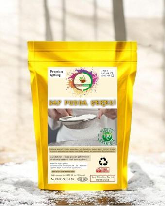 Coffee Naturelle Pudra Şekeri Saf Katkısız - 1000 Gr - 1 Kg