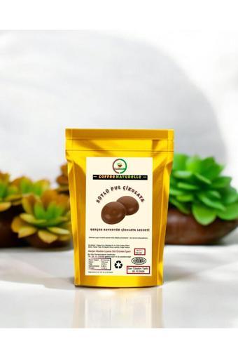 Coffee Naturelle Sütlü Kuvertür Pul Çikolata - Gerçek Çikolata Lezzeti - Eritilebilir - 100 Gr