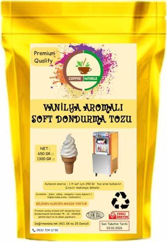 Coffee Naturelle Vanilyali Soft Dondurma Tozu