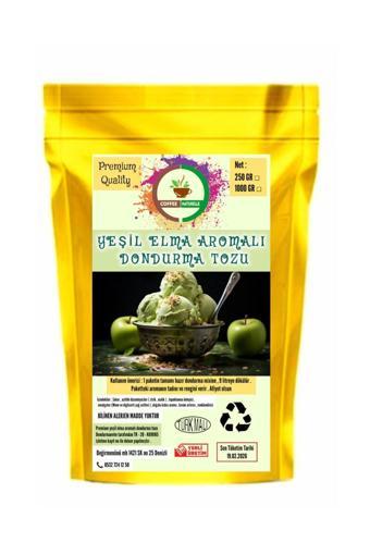 Coffee Naturelle Yeşil Elma Aromalı Dondurma Tozu - 250 Gr