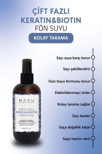 Maru Keratin&Biotin Güçlendirici, Besleyici Ve Onarıcı Saç Bakım Spreyi 250 Ml 8684091008156