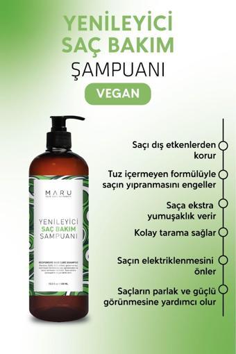 Maru Yıpranmış Saçlar Için Onarıcı Prebiyotik Şampuan - Tuzsuz & Vegan 400 Ml 8699211807472