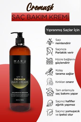 Maru Yoğun Bakım Durulanmayan Saç Bakım Kremi 750 Ml 8699211721143