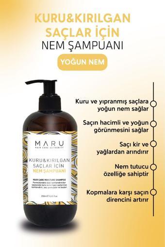 Maru Yoğun Canlandırıcı Saç Şampuanı Nemlendirici Güçlendirici Onarıcı 250 Ml 8684382736546