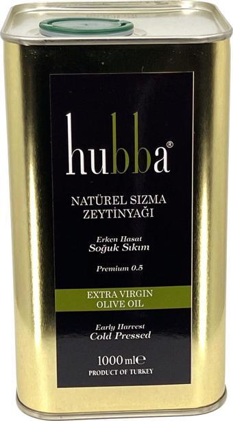 HUBBA 1 LT TENEKE YÜKSEK POLİFENOL (+380) NATUREL SIZMA ZEYTİNYAĞI