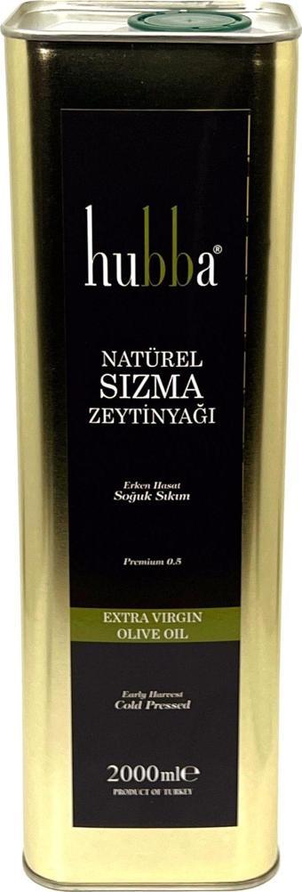 HUBBA 2 LT TENEKE YÜKSEK POLİFENOL (+380) NATUREL SIZMA ZEYTİNYAĞI