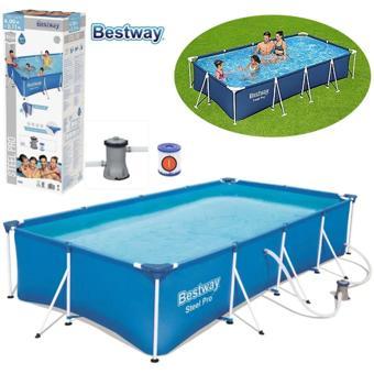 Bestway 56424 Steel Pro Prefabrik Havuz 400x211x81cm 220v Temizleme Filtreli